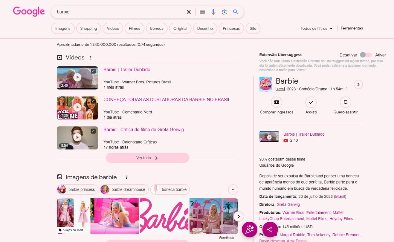Barbie: Google ganha 'easter egg' sobre o filme da boneca; veja! - Tudocelular.com